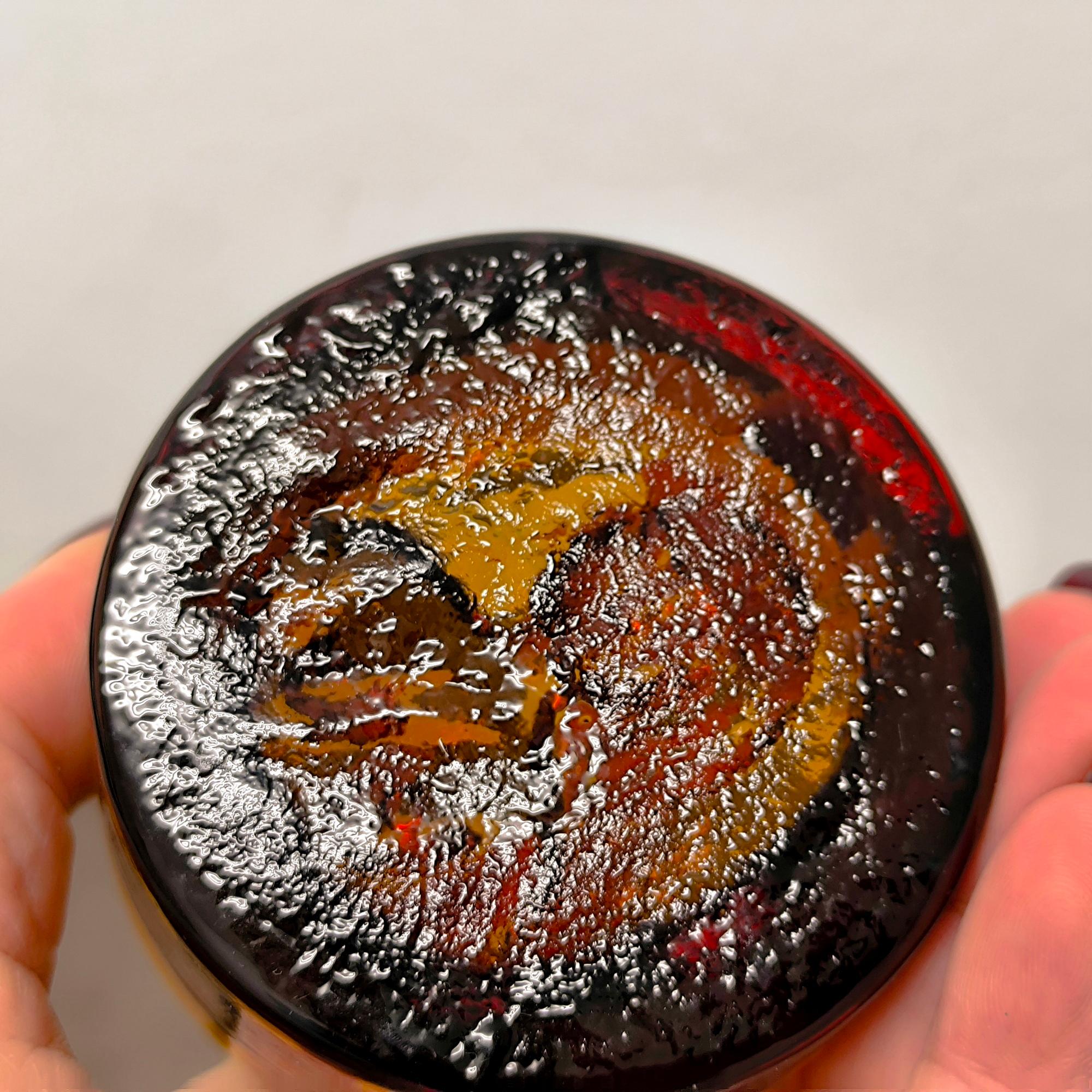 Medaglioni in vetro artistico di Erik Höglund - Posacenere o fermacarte scultorei, Svezia in vendita 1