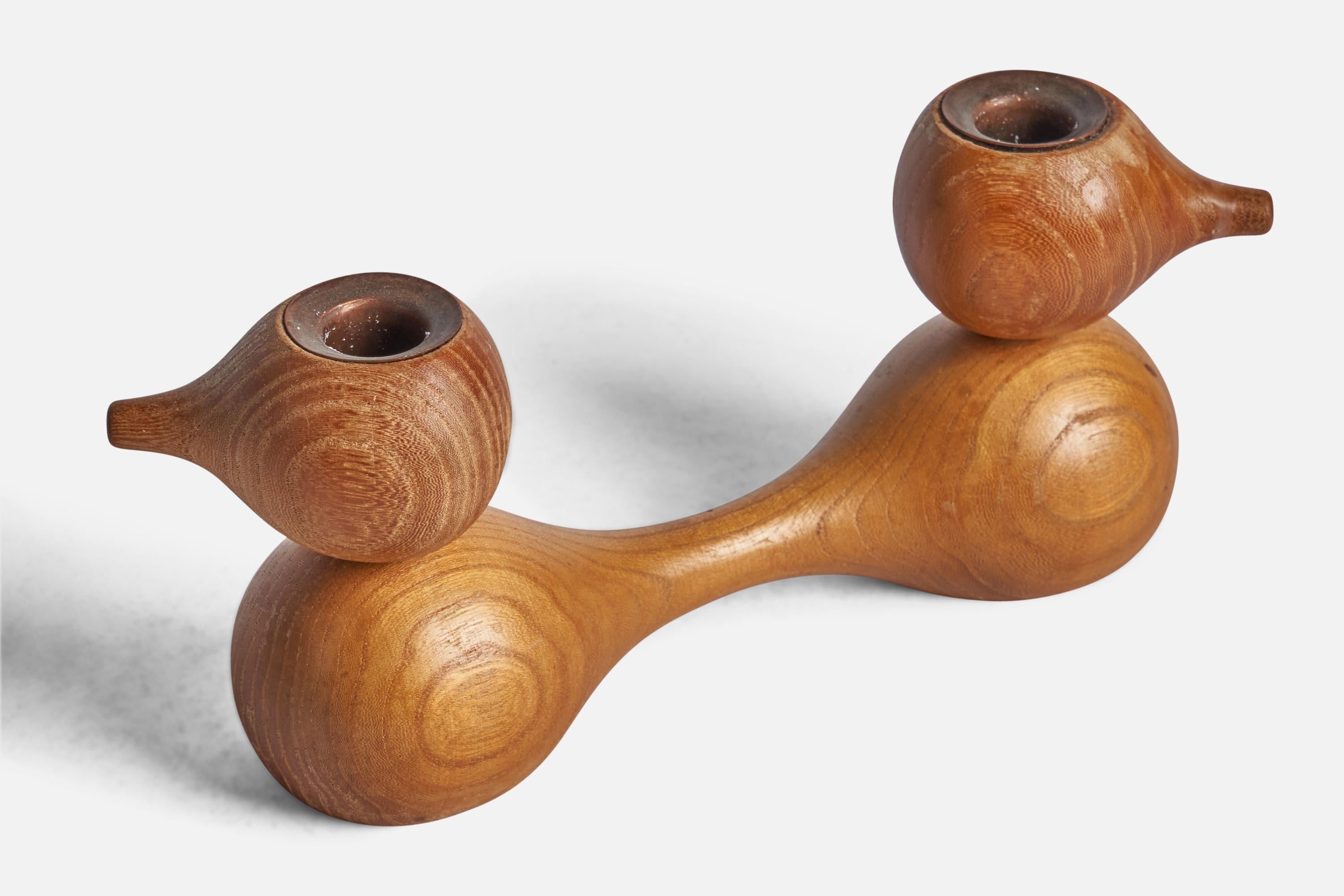 Mid-Century moderno Erik Höglund, Candelabro, Pino, Svezia, anni '60 in vendita