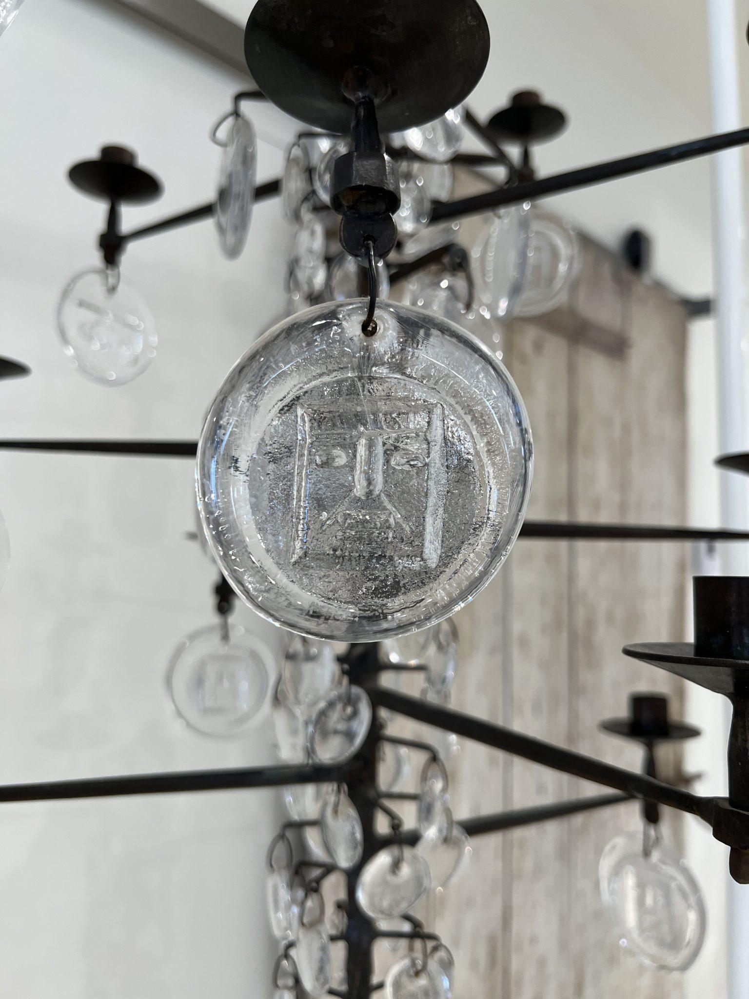 Lámpara de araña Erik Hoglund, 12 luces en Bastante bueno estado para la venta en New Orleans, LA
