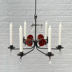 Lustre Erik Höglund SH9 par Boda Smide, Suède, années 1960