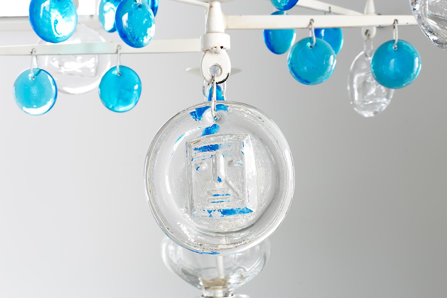 Erik Hoglund / CHANDELIER(WHITE) SH498 / Boda Glasbruk / 1960s 1