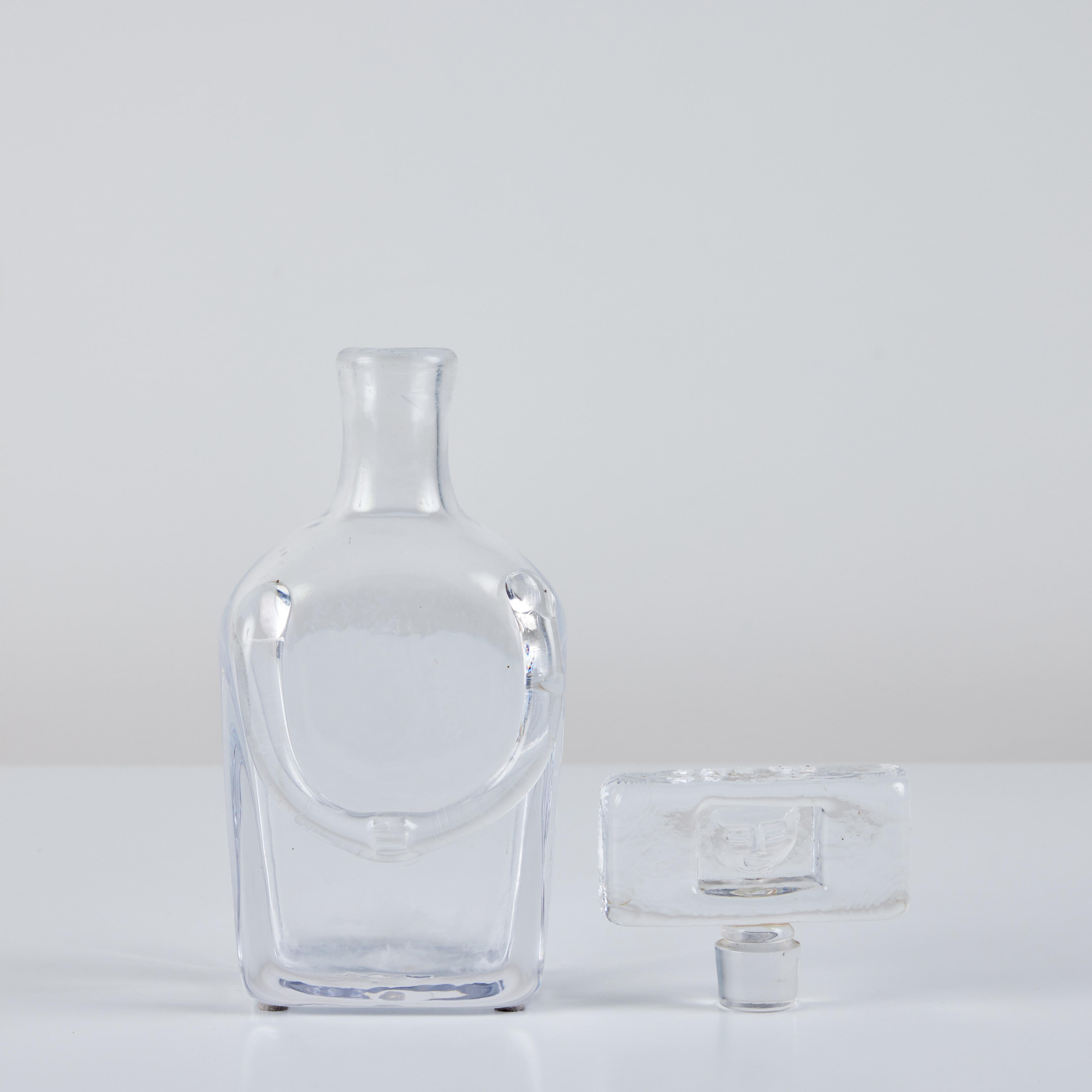 Erik Hoglund Glass Decanter for Kosta Boda In Excellent Condition In Los Angeles, CA