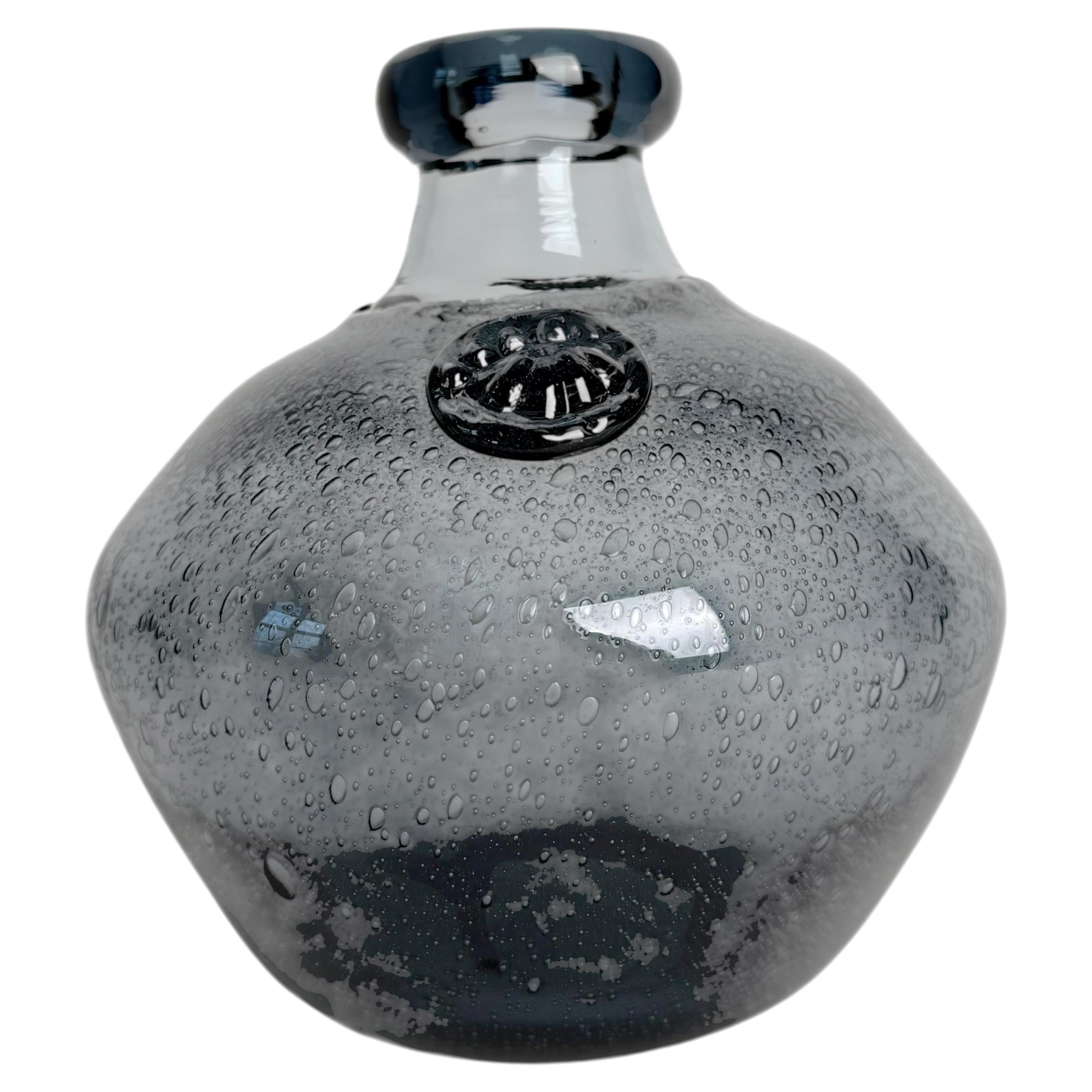 Erik Höglund Glass Vase for Boda, Sweden, Late 1960s For Sale