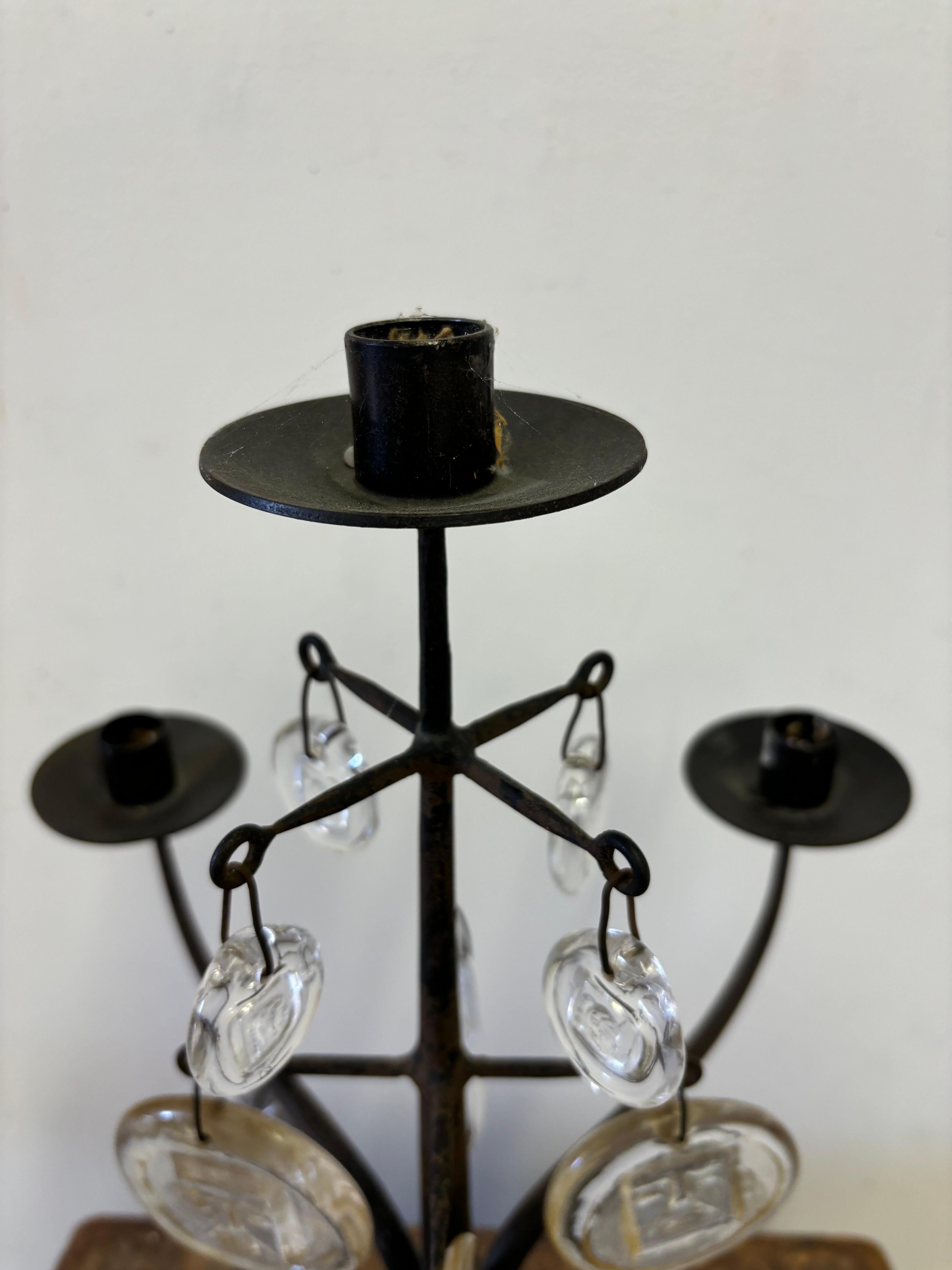 Erik Hoglund, 5 candele battute a mano e vetro artistico Kosta Boda  Candelabri.  Bellissima scala e dimensione!  Misura poco meno di 24