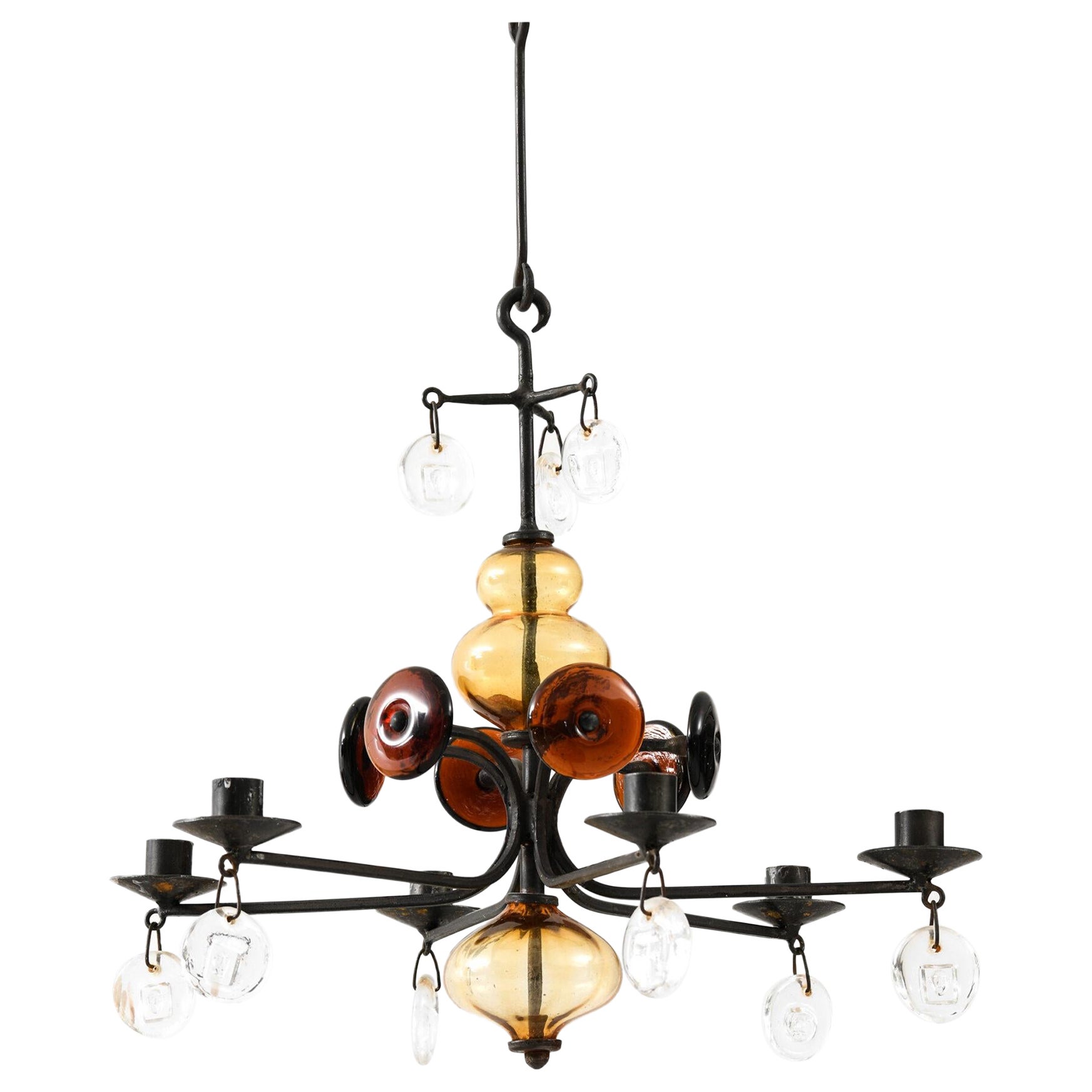 Erik Höglund Hanging Candelabra Produced by Boda in Sweden