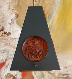 Erik Hoglund & Hans Bergstrom Pendant Light, Swedish C.1960’s