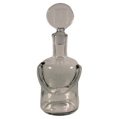 Erik Hoglund Carafe en verre transparent mi-siècle moderne Homme Suède, années 1960