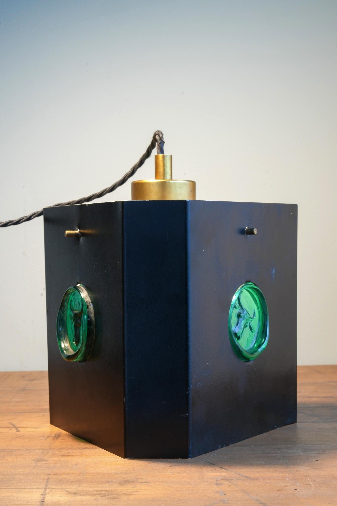 Pressed Erik Hoglund Pendant Light For Sale