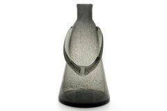 Erik Höglund / PEOPLE BOTTLE(GREY CARBORUNDUM) H228 / Boda Glasbruk / 1950s