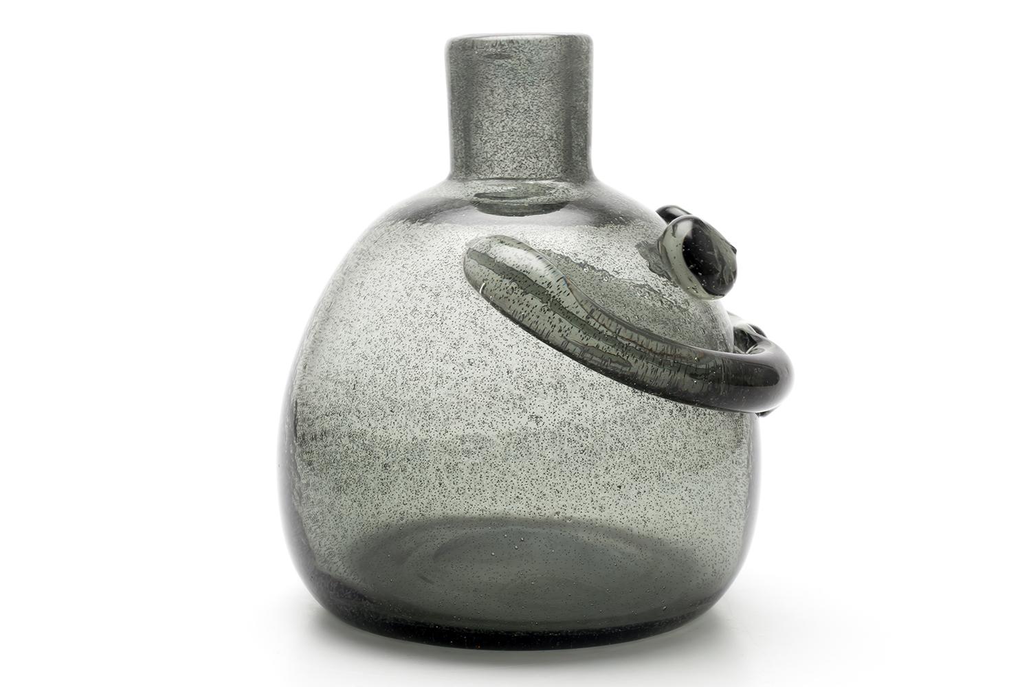 Erik Höglund / BOTTIGLIA DI PERSONE (CARBORUNDUM GRIGIO) H875 / Boda Glasbruk / Anni '50 In condizioni buone in vendita a Shibuya-Ku, JP