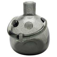 Erik Höglund / PEOPLE BOTTLE(GREY CARBORUNDUM) H875 / Boda Glasbruk / 1950s
