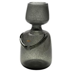 Erik Höglund / PEOPLE BOTTLE(GREY CARBORUNDUM) H886 / Boda Glasbruk / 1950s