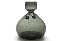 Erik Höglund / PEOPLE BOTTLE(GREY CARBORUNDUM) H887 / Boda Glasbruk / 1950s