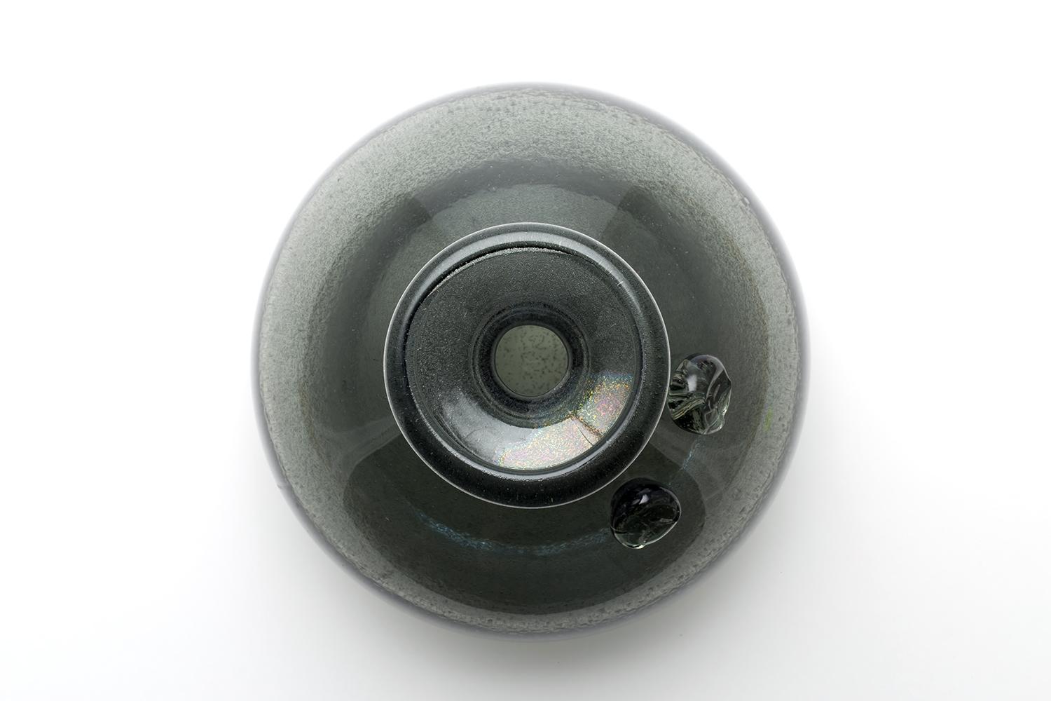 Erik Höglund / PEOPLE BOTTLE(GREY CARBORUNDUM) H887 / Boda Glasbruk / 1950s For Sale 1