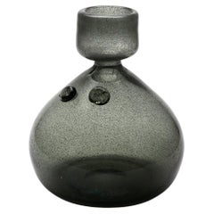 Erik Höglund / PEOPLE BOTTLE(GREY CARBORUNDUM) H887 / Boda Glasbruk / 1950s