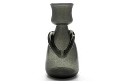 Erik Höglund / PEOPLE BOTTLE(GREY CARBORUNDUM) H888 / Boda Glasbruk / 1950s