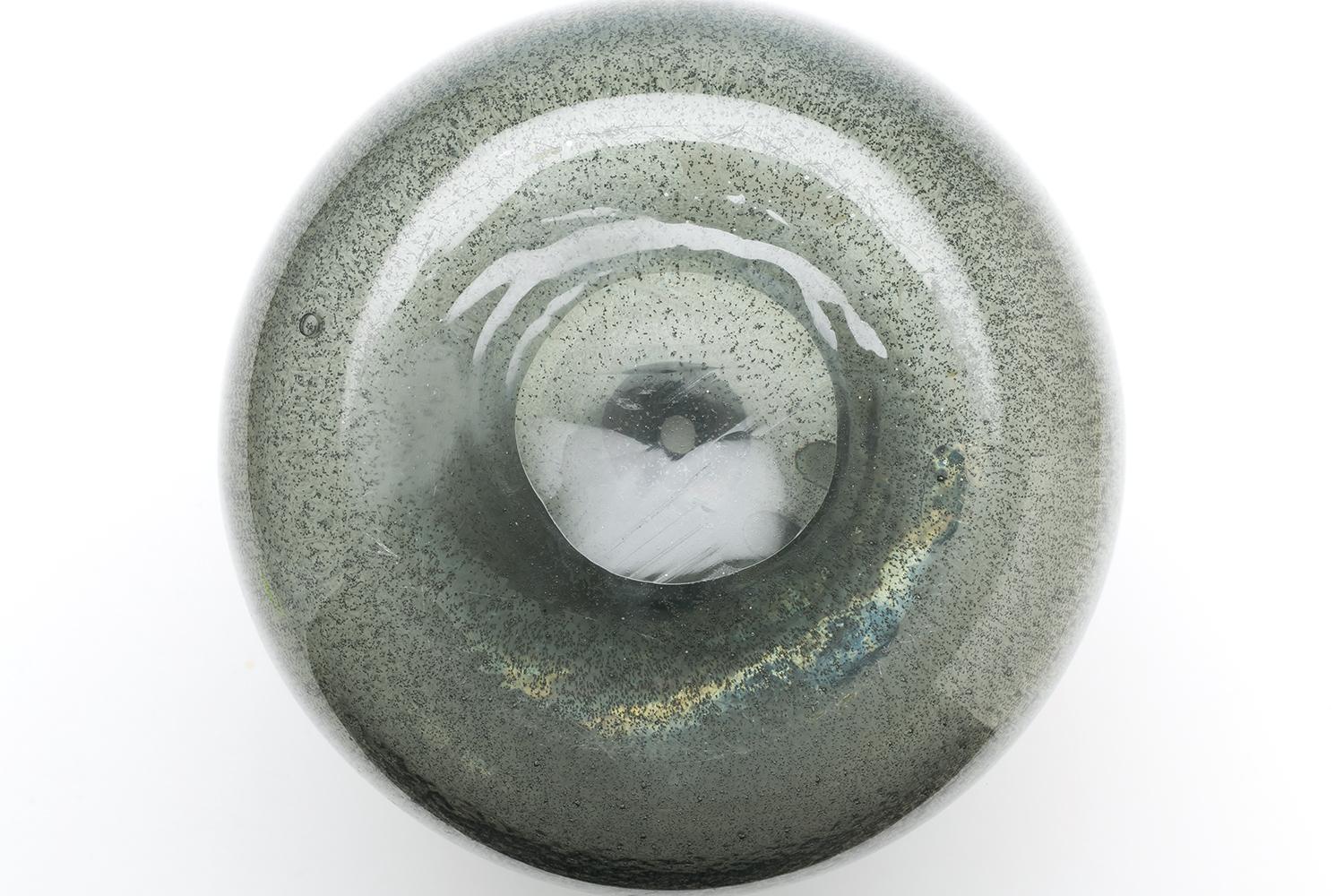 Erik Hoglund / People Form Vase, 'Grey Carbrundum' / Boda Glasbruk / 1950s For Sale 3