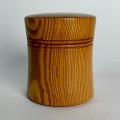 Erik Höglund Gefäß mit Deckel aus Kiefernholz für Boda trä, Schweden, 1960er Jahre