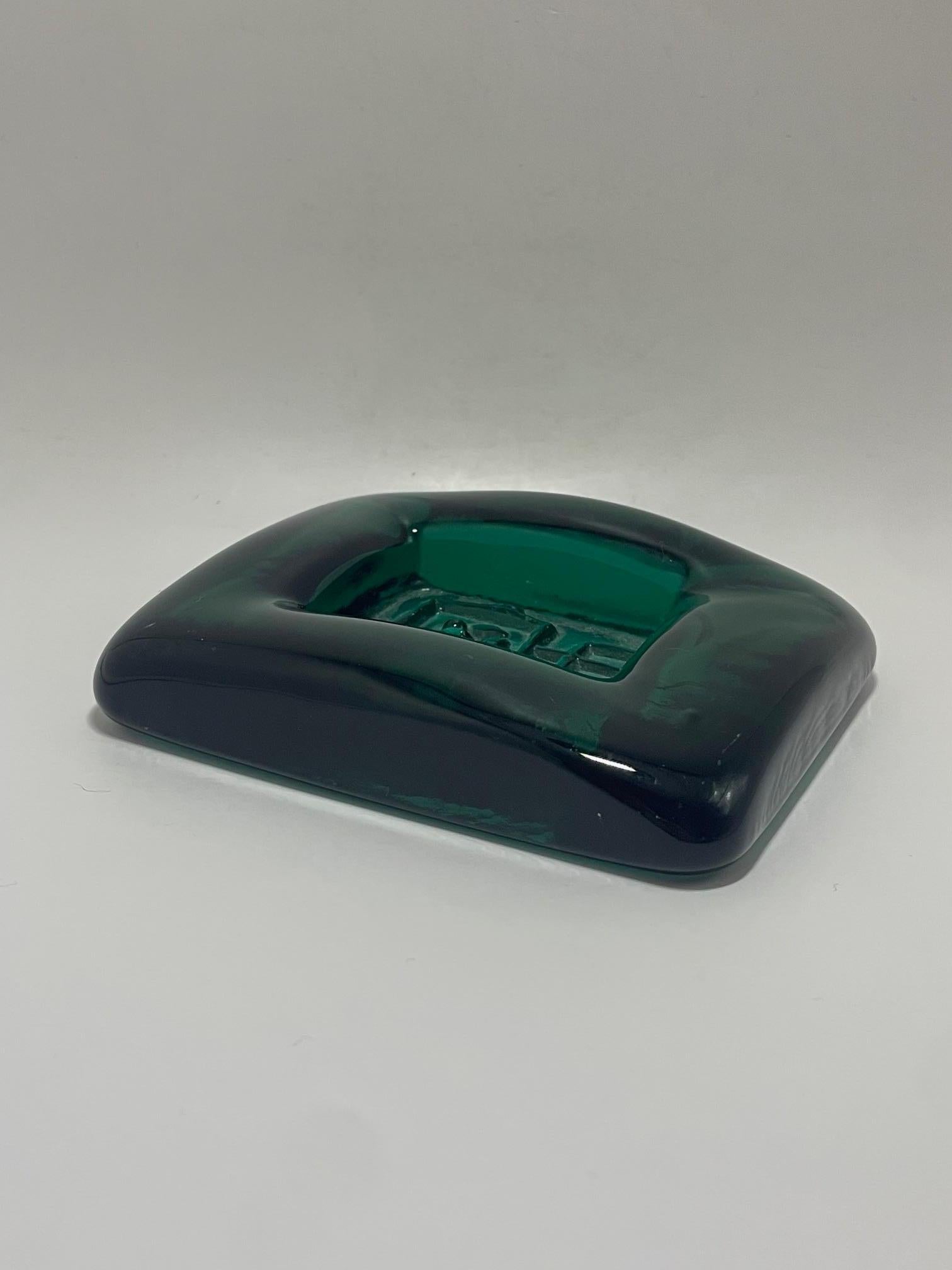 Swedish Erik Höglund - Set of 2 glass Ashtray ''Robot'' For Sale