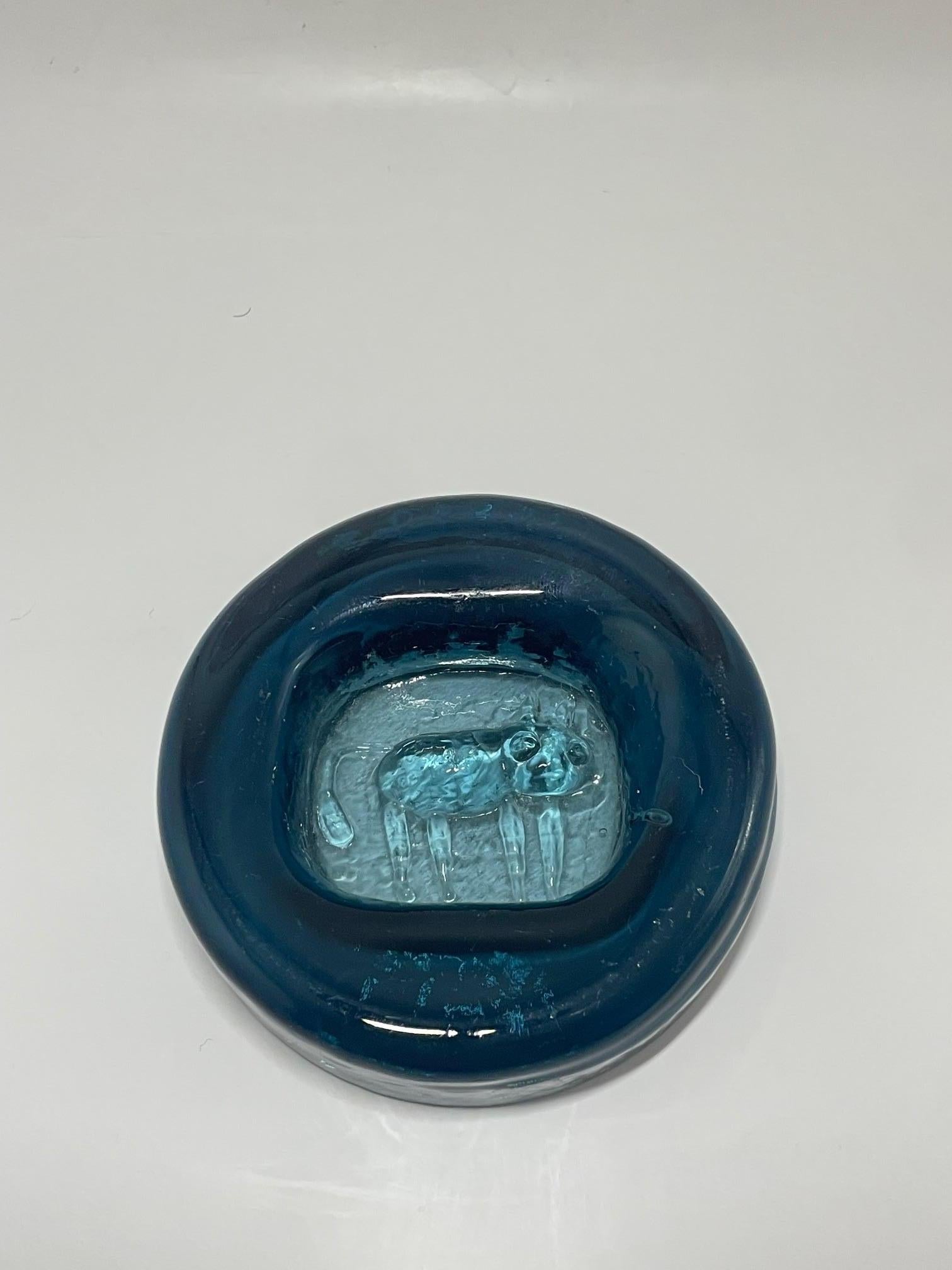 Mid-20th Century Erik Höglund - Set of 2 glass Ashtray ''Robot'' For Sale