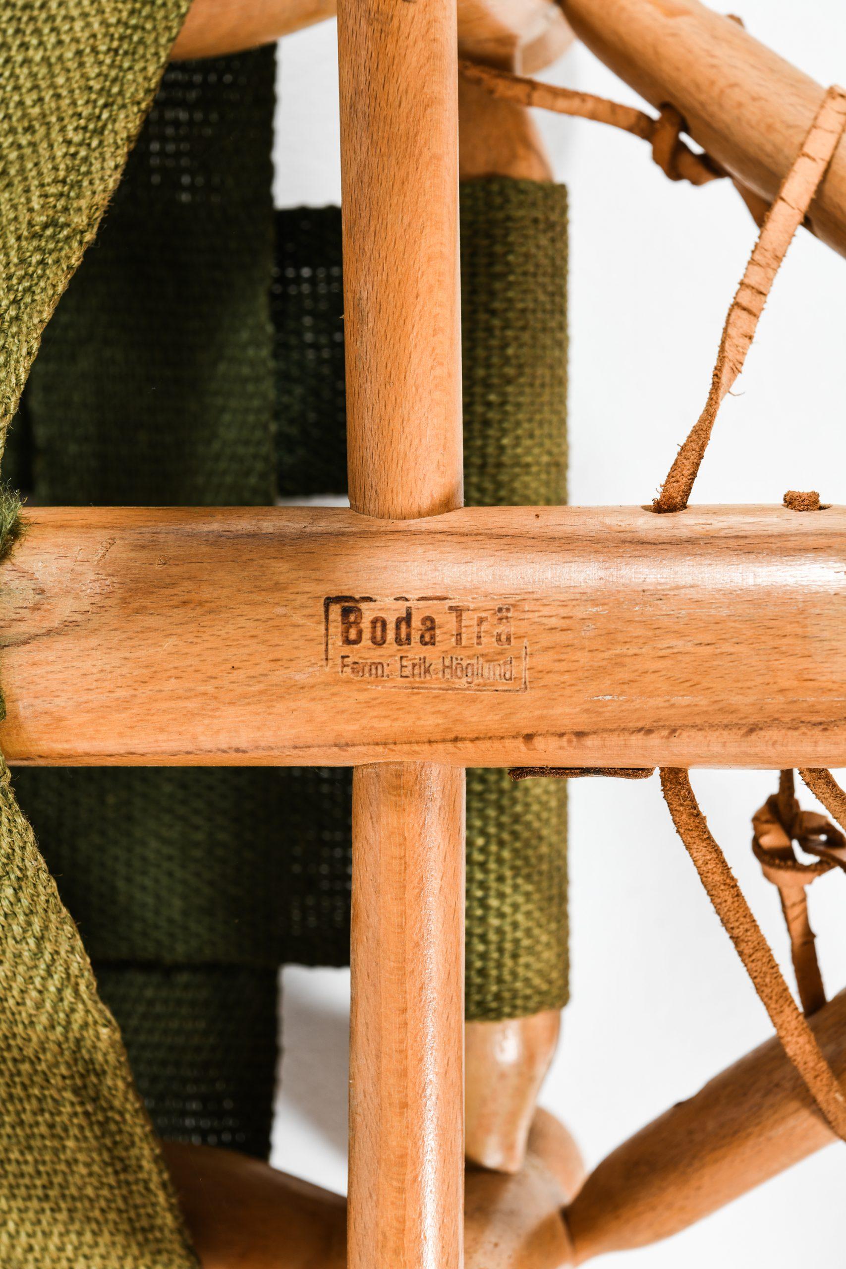 Scandinave moderne Tabouret Erik Hglund produit par Boda Tr en Suède en vente
