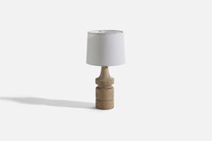 Erik Höglund, Table Lamp, Cerused Pine, Sweden, C. 1960s