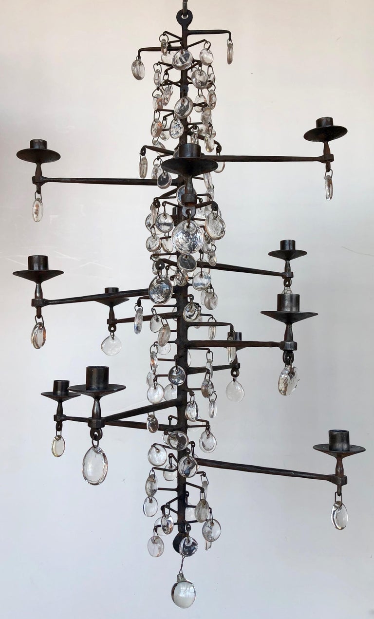 Erik Hoglund Twelve Candle Chandelier at 1stDibs