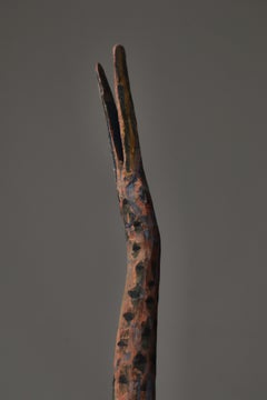 Erik Höglund Unique Bird Sculpture in Cut and Painted Wood, Sweden, 1950s