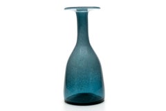Erik Hoglund / Vase 'Blue Grey Carbrundum' / Boda Glasbruk / 1950s