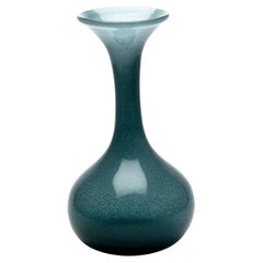Erik Hoglund / Vase 'Blaugrauer Karbrundum' / Boda Glasbruk / 1950er Jahre