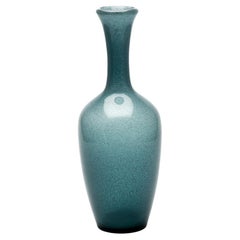 Erik Hoglund / Vase, 'Blue Grey Carbrundum' / Boda Glasbruk / 1950s