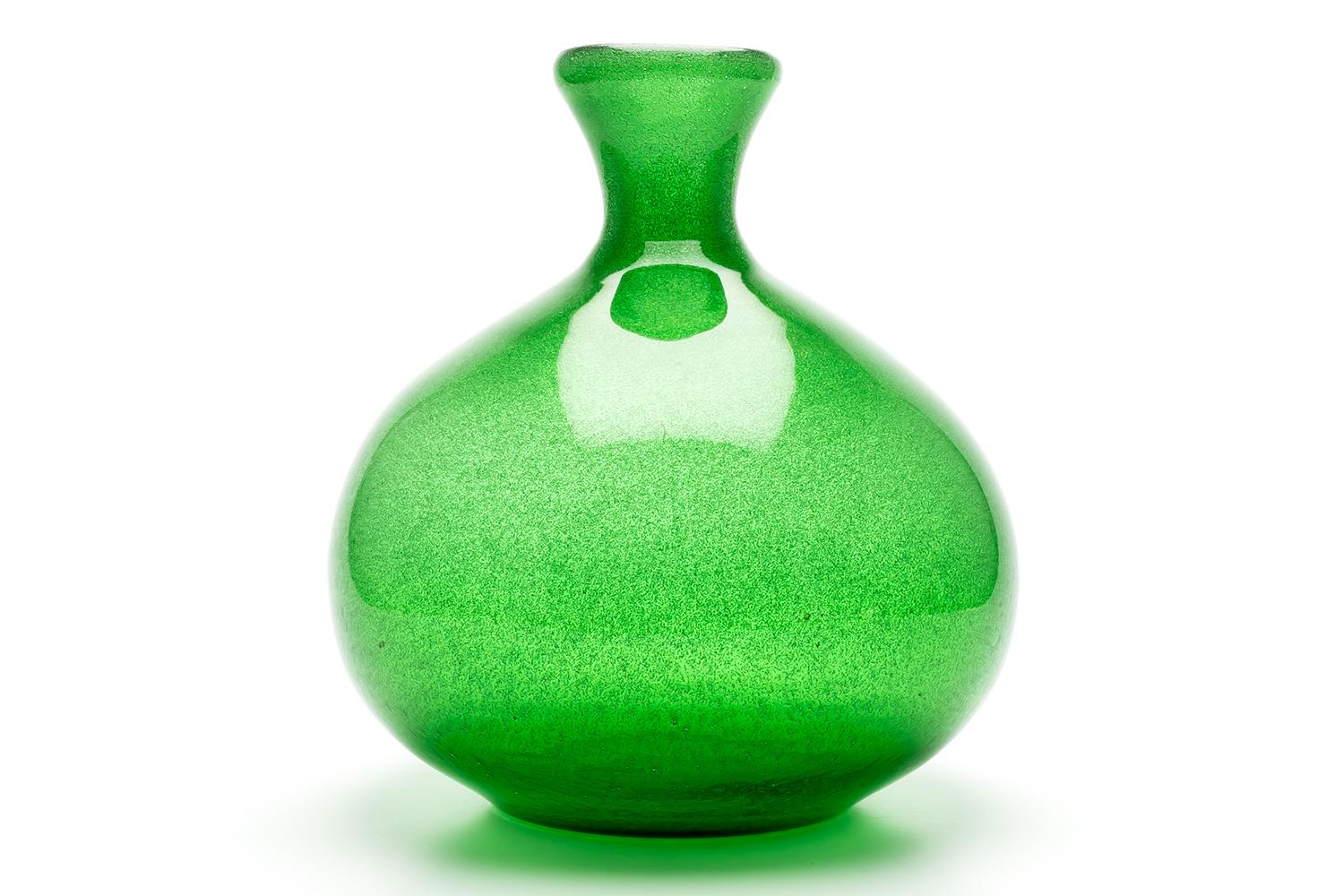 Erik Hoglund / Vase 'Green Carbrundum' / Boda Glasbruk / 1950s In Good Condition In Shibuya-Ku, JP