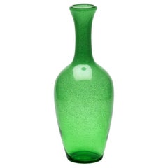 Erik Hoglund / Vase 'Green Carbrundum' / Boda Glasbruk / 1950s