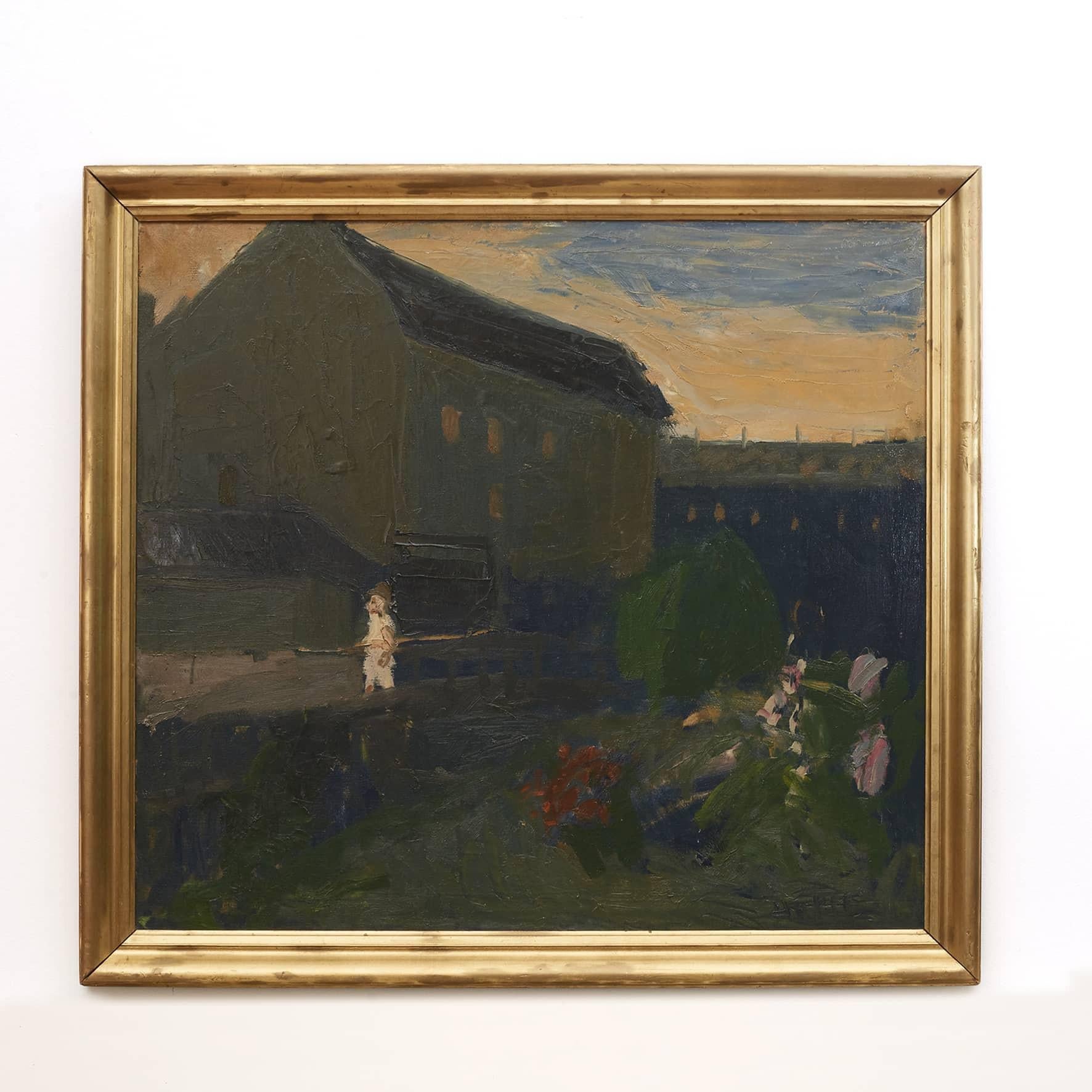 Erik Hoppe (Danish painter) 1896-1968.
Painting depicting 