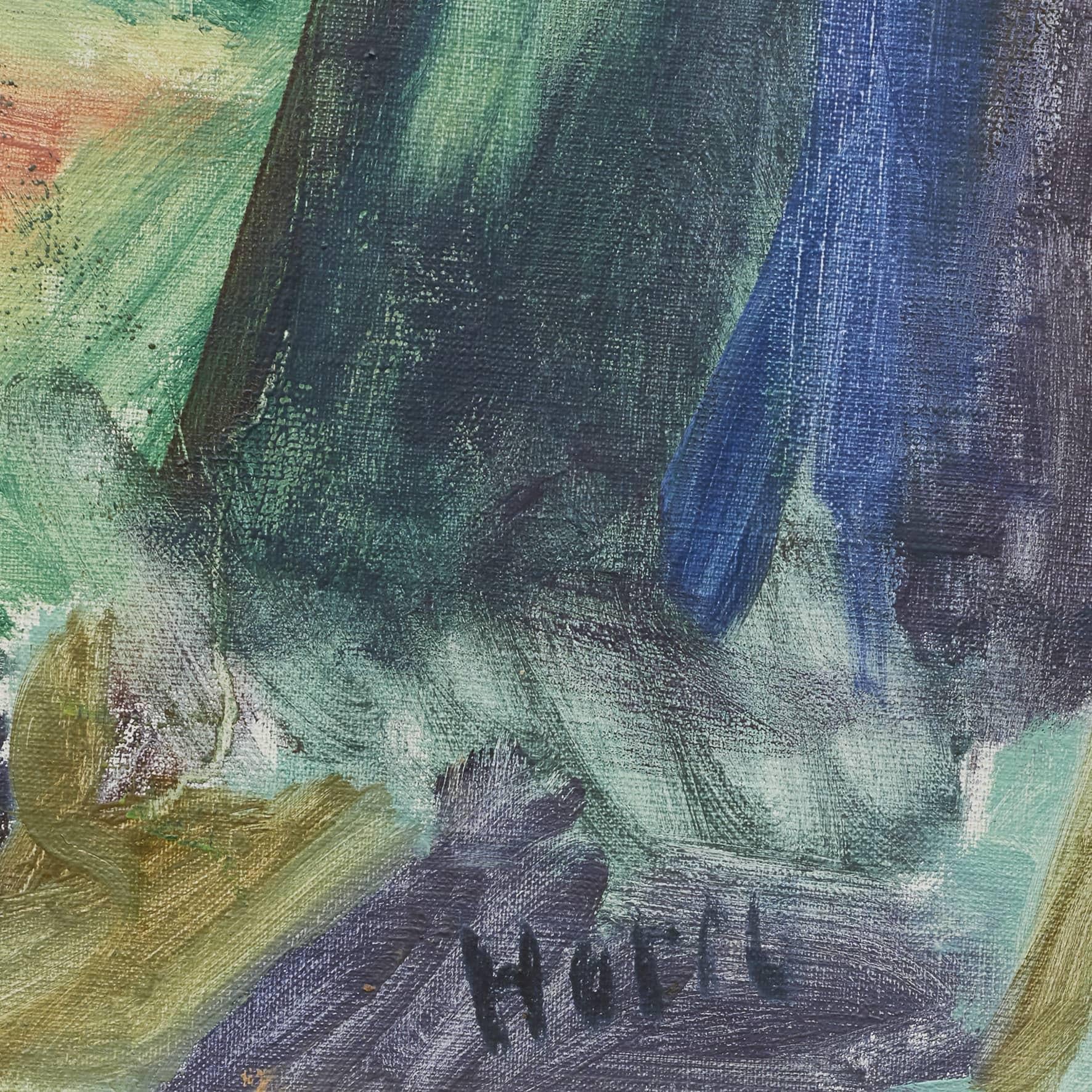 Danese Erik Hoppe, Søndermarken 1949, Olio su tela in vendita