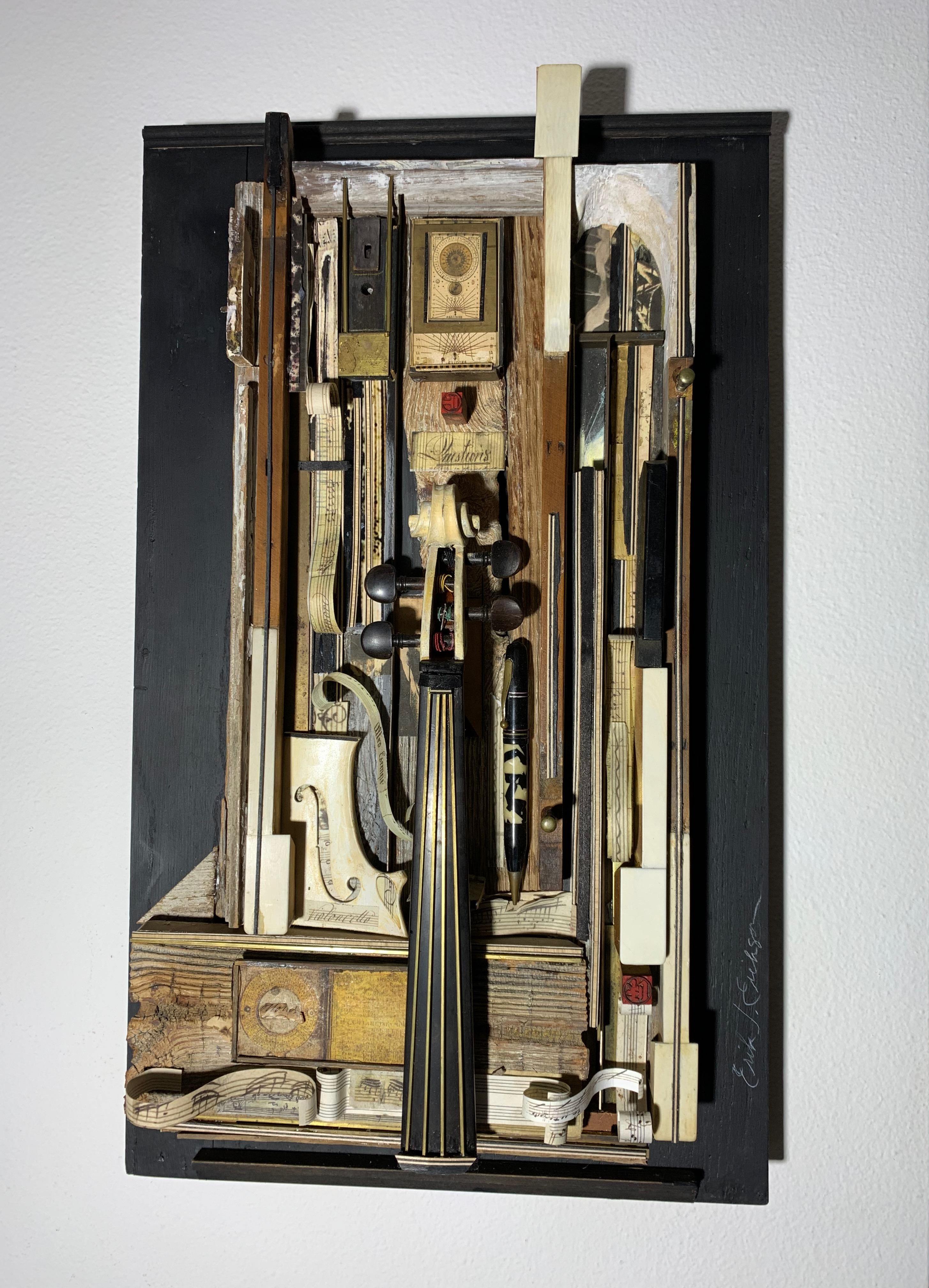 Inner Most Thoughts 3D Wall Art - Assemblage Sculpture by Erik J. Erikson