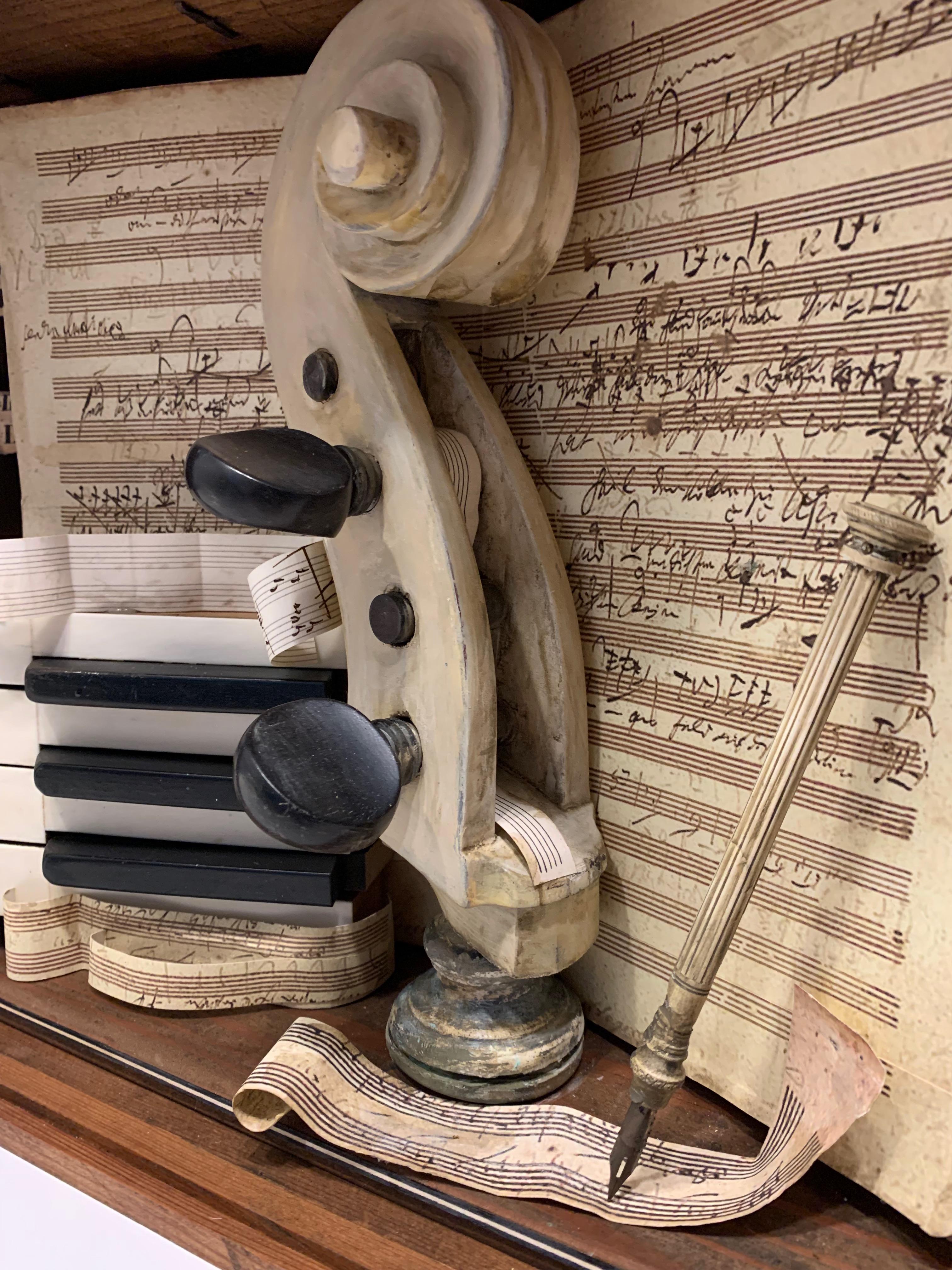 Music Sonata In A Shadow Box - Sculpture by Erik J. Erikson