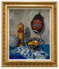 Vintage Erik Jerken (1898-1947) - Early 20th Century Oil, Still Life with Oranges