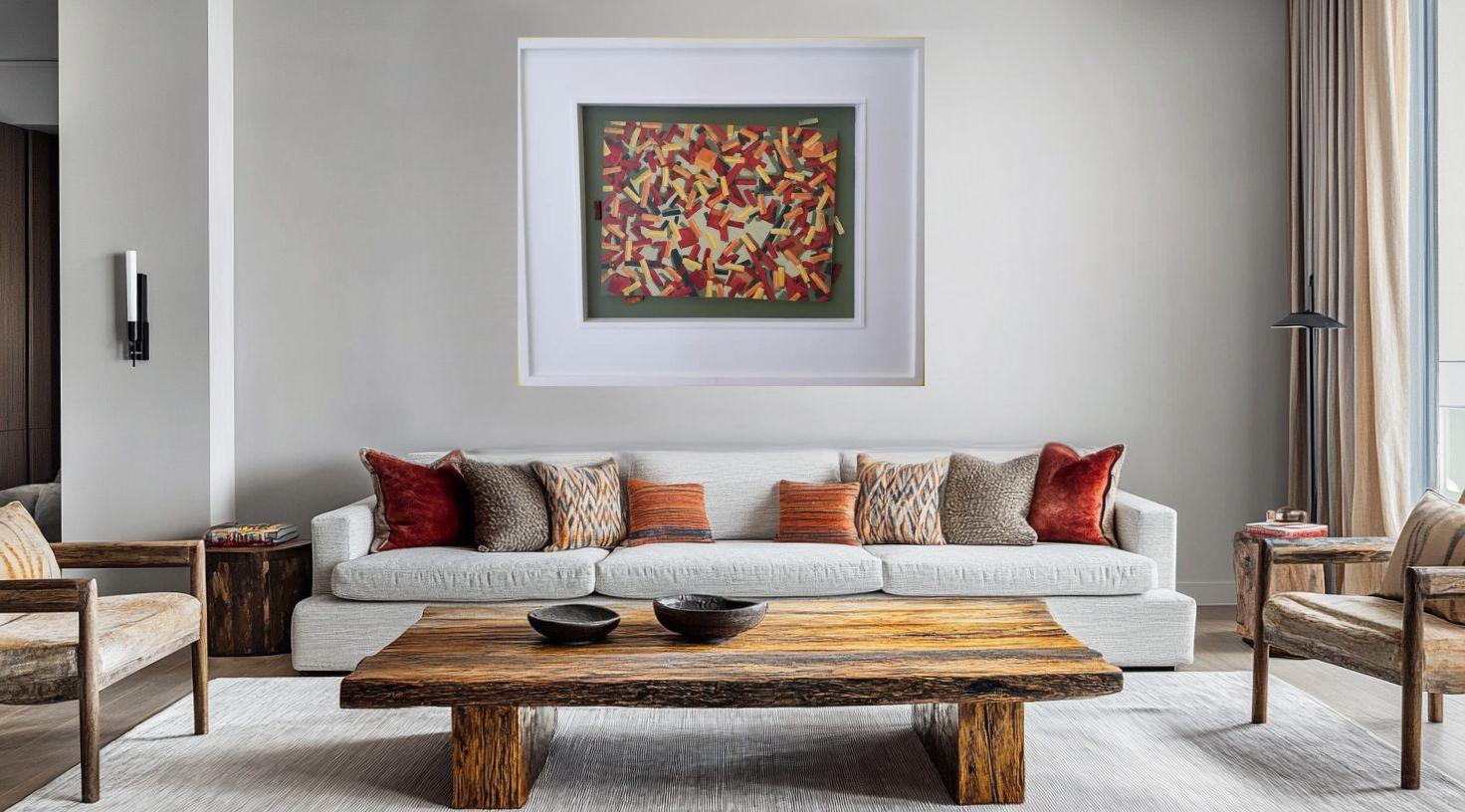 Cubes - Abstract Geometric Painting by Erik Johnsen
