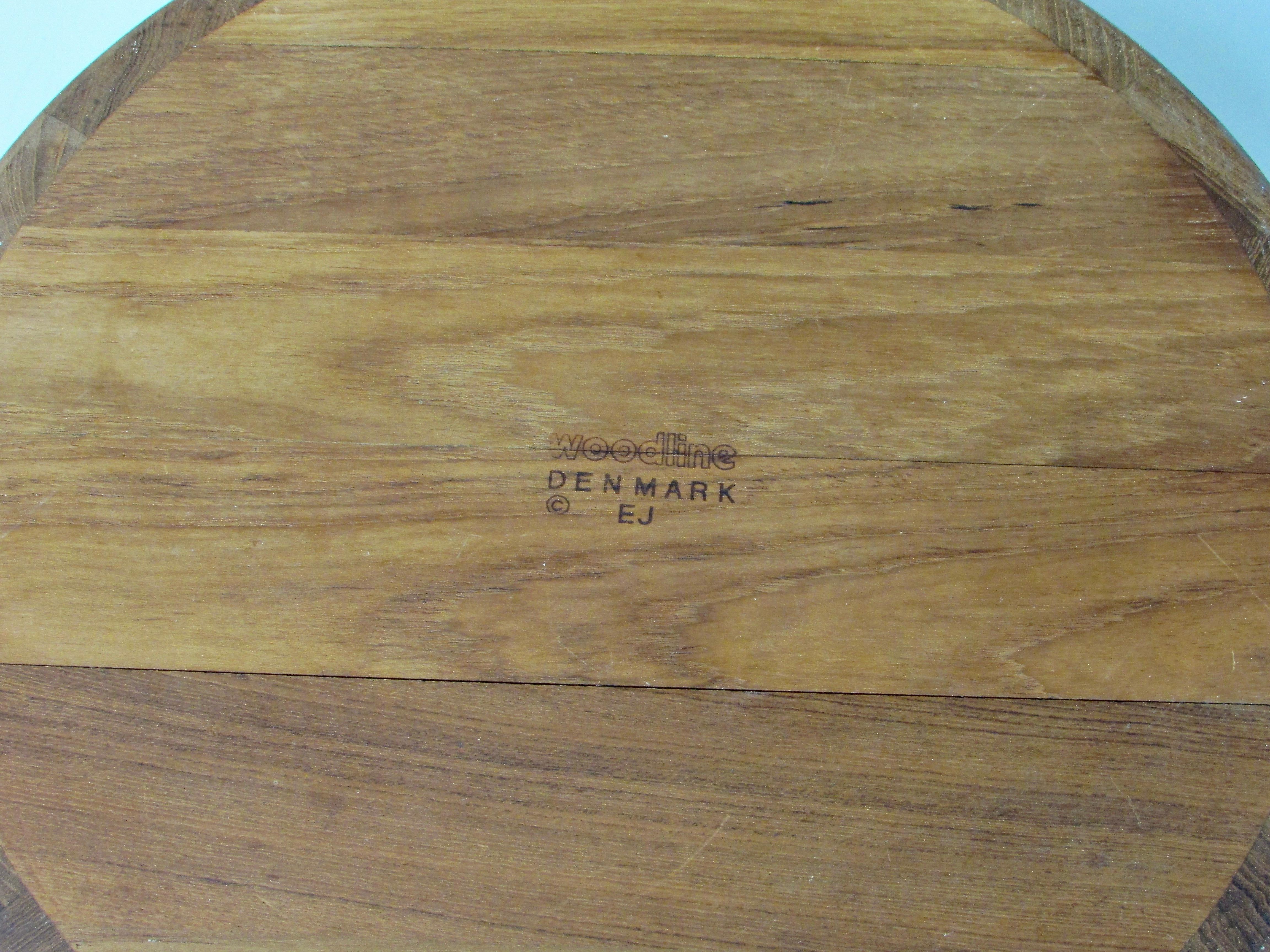 Erik Jorgensen für Woodline Gerippte Schale aus dänischem Teakholz (Skandinavische Moderne) im Angebot