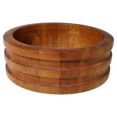 Erik Jorgensen for Woodline Ribbed Danish Teak Bowl Erik Jorgensen for Woodline Ribbed Danish Teak Bowl