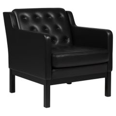Erik Jørgensen EJ 315/1 lounge chair in blackLeather, Denmark