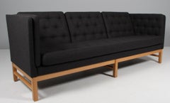Erik Jørgensen EJ 315/3 Three-Seat Sofa, Oak Frame, Denmark, 1960s