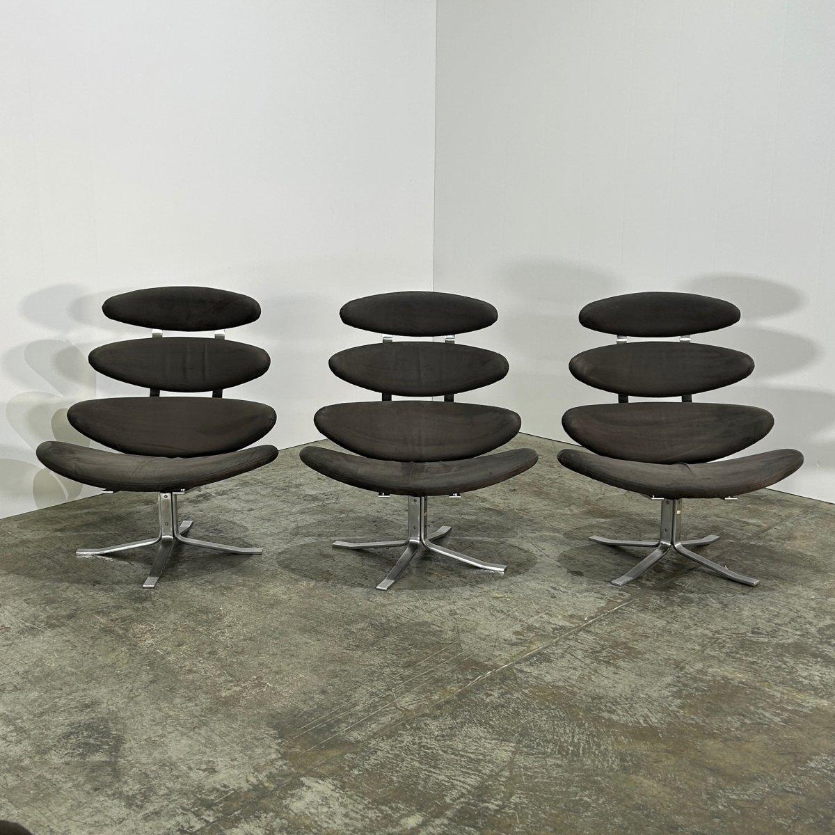 Erik Jørgensen EJ 5 Corona Chair by Poul M. Volther In Good Condition For Sale In Basildon, London