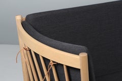 Erik Jørgensen three seat sofa oak and wool, model J149