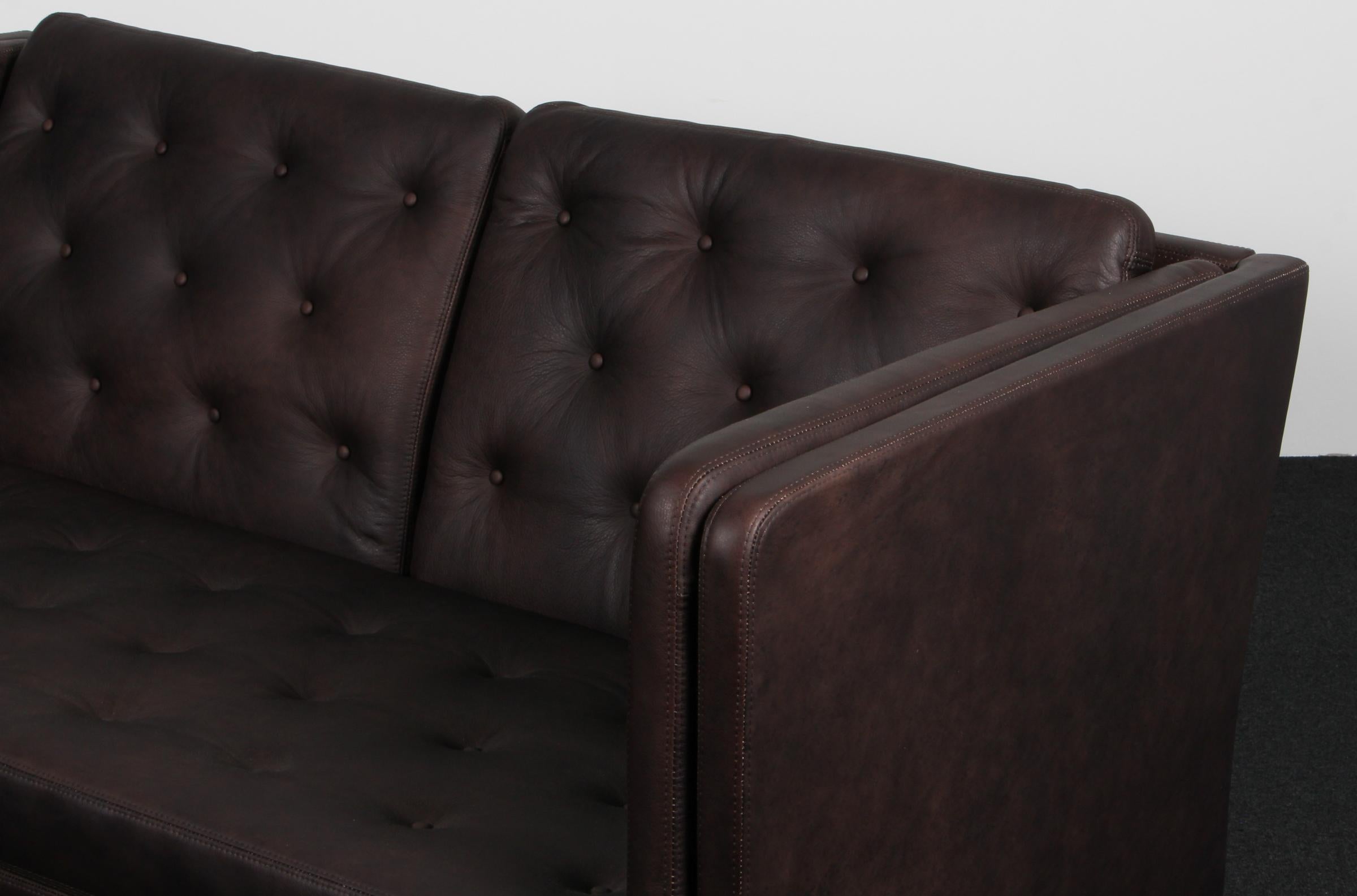 Mid-20th Century Erik Jørgensen Two-Seat Sofa For Sale