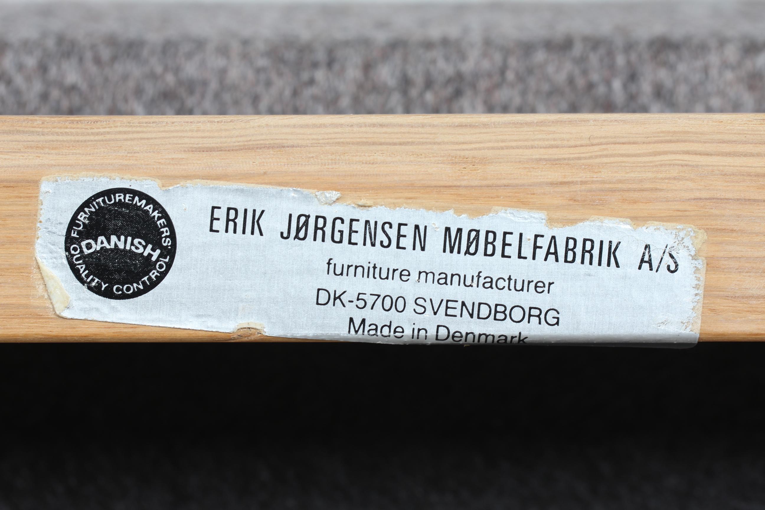 Erik Jørgensen Two-Seat Sofa EJ 315 Upholstered with New Gray Savak from Gabriel 1