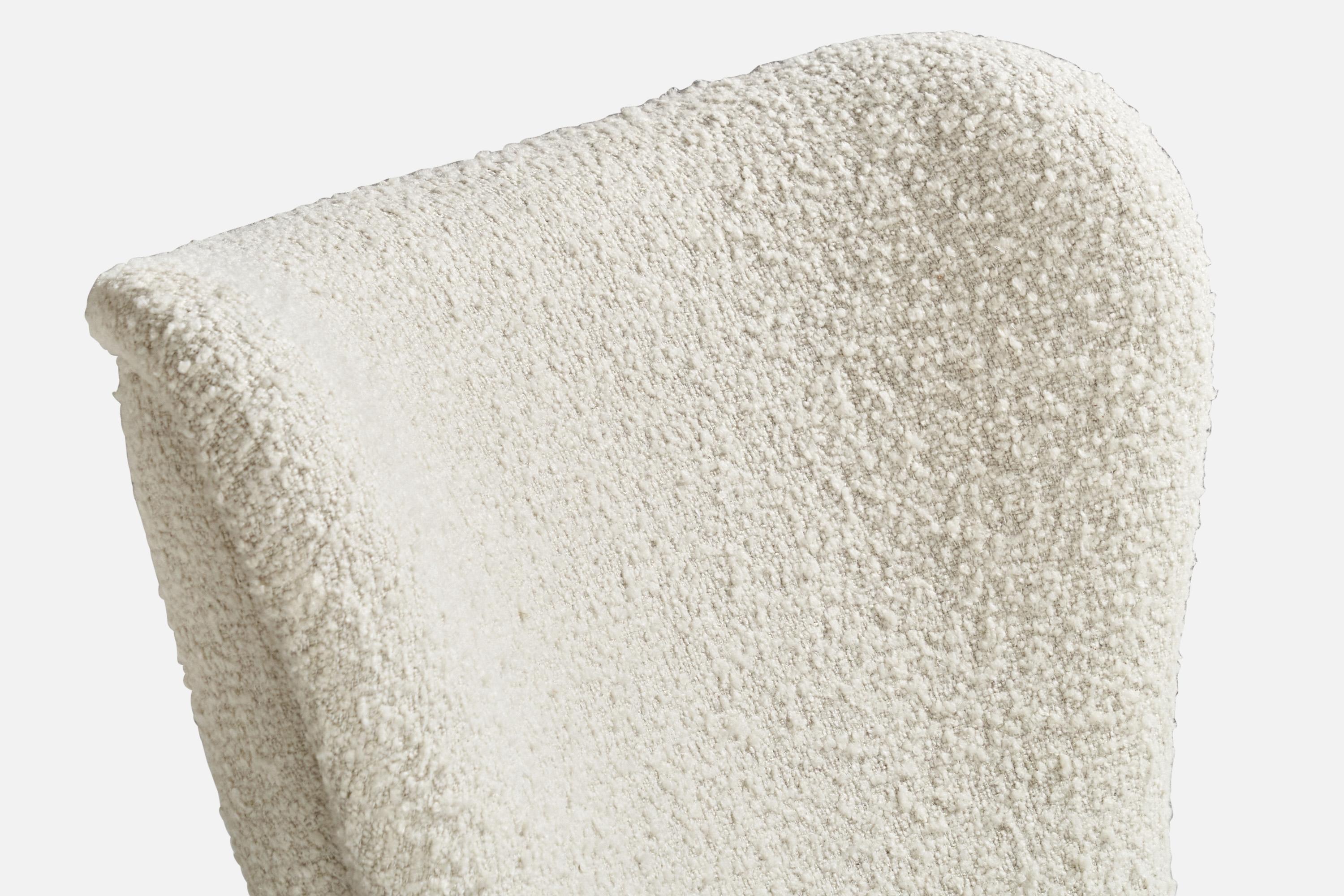 Erik Karlén Attribution, Slipper Chair, Birch, Fabric, Sweden, 1950s 2