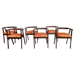 Erik Kierkegaard Style Dining Chairs, Set of 6, Denmark 1960s