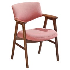 Erik Kirkegaard Armchair in Teak and Pink Upholstery 